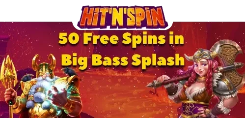 hitnspin 50 free spins no deposit